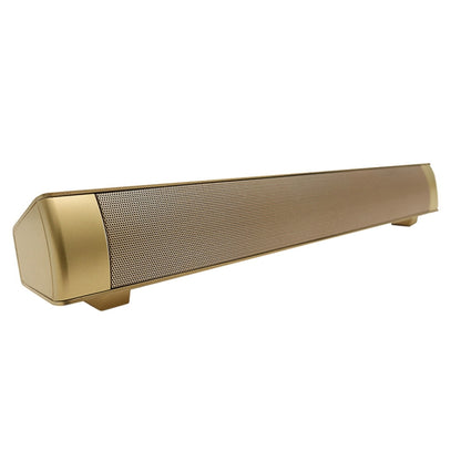 Soundbar LP-08 (CE0150) USB MP3 Player 2.1CH Bluetooth Wireless Sound Bar Speaker (Gold) - Desktop Speaker by buy2fix | Online Shopping UK | buy2fix