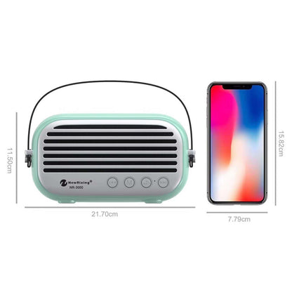 NewRixing NR-3000 Stylish Household Bluetooth Speaker with Hands-free Call Function, Support TF Card & USB & FM & AUX(Red) - Desktop Speaker by NewRixing | Online Shopping UK | buy2fix