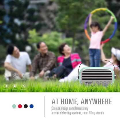 NewRixing NR-3000 Stylish Household Bluetooth Speaker with Hands-free Call Function, Support TF Card & USB & FM & AUX(Red) - Desktop Speaker by NewRixing | Online Shopping UK | buy2fix