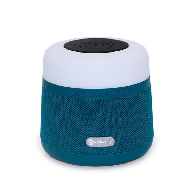 NewRixing NR-3500 Multi-function Atmosphere Light Wireless Charging Bluetooth Speaker with Hands-free Call Function, Support TF Card & USB & FM & AUX (Blue) - Desktop Speaker by NewRixing | Online Shopping UK | buy2fix
