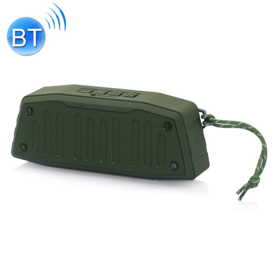 NewRixing NR-4019 Outdoor Portable Bluetooth Speaker with Hands-free Call Function, Support TF Card & USB & FM & AUX (Green) - Desktop Speaker by NewRixing | Online Shopping UK | buy2fix