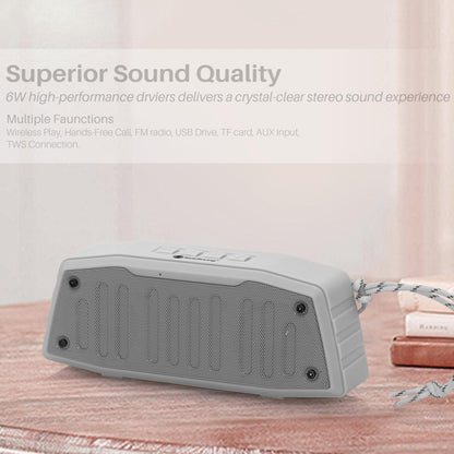 NewRixing NR-4019 Outdoor Portable Bluetooth Speaker with Hands-free Call Function, Support TF Card & USB & FM & AUX (Green) - Desktop Speaker by NewRixing | Online Shopping UK | buy2fix