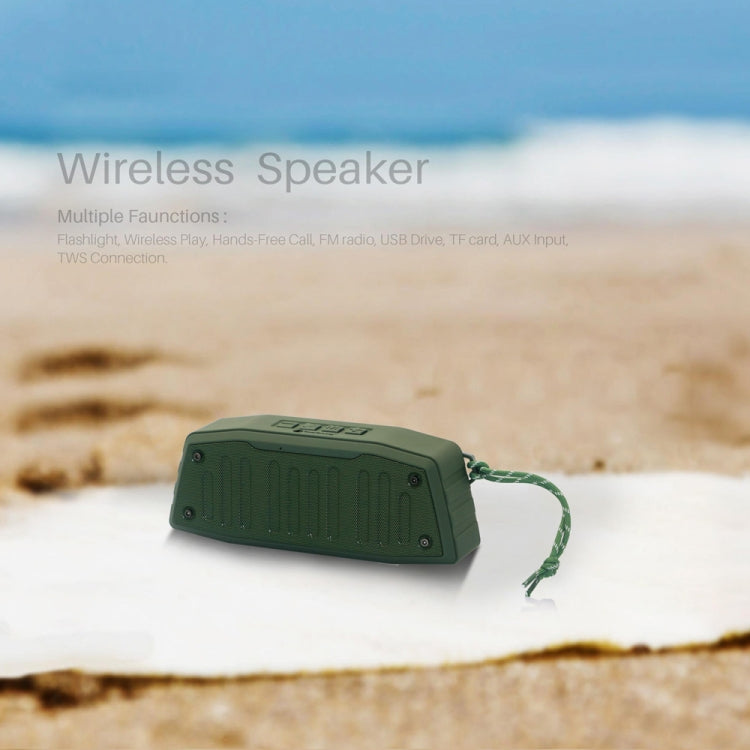 NewRixing NR-4019 Outdoor Portable Bluetooth Speaker with Hands-free Call Function, Support TF Card & USB & FM & AUX (Grey) - Desktop Speaker by NewRixing | Online Shopping UK | buy2fix
