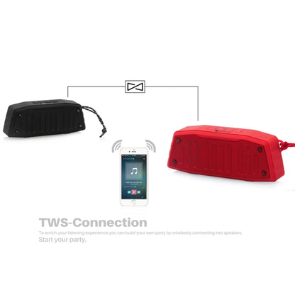 NewRixing NR-4019 Outdoor Portable Bluetooth Speaker with Hands-free Call Function, Support TF Card & USB & FM & AUX (Red) - Desktop Speaker by NewRixing | Online Shopping UK | buy2fix