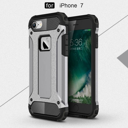 For iPhone 7 Armor TPU + PC Combination Phone Case(Grey) by buy2fix