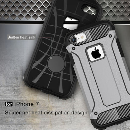 For iPhone 7 Armor TPU + PC Combination Phone Case(Grey) by buy2fix