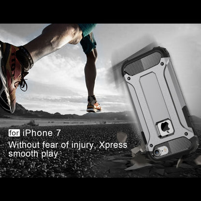 For iPhone 7 Armor TPU + PC Combination Phone Case(Grey) by buy2fix