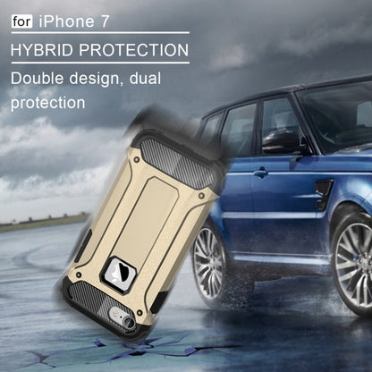 For iPhone 7 Armor TPU + PC Combination Phone Case(Gold) by buy2fix