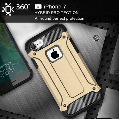 For iPhone 7 Armor TPU + PC Combination Phone Case(Gold) by buy2fix
