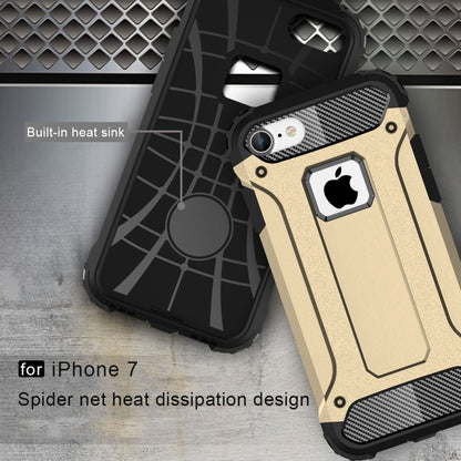 For iPhone 7 Armor TPU + PC Combination Phone Case(Gold) by buy2fix
