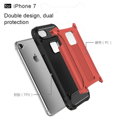 For iPhone 7 Armor TPU + PC Combination Phone Case(Red) by buy2fix