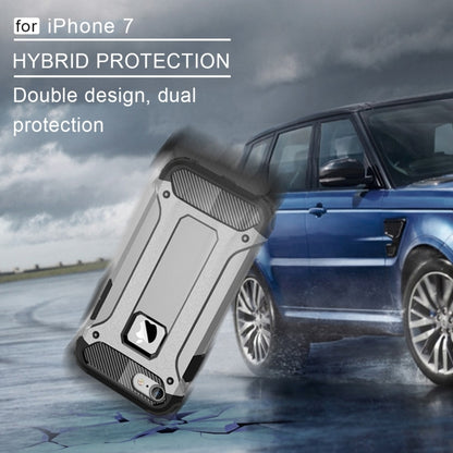For iPhone 7 Armor TPU + PC Combination Phone Case(Silver) by buy2fix