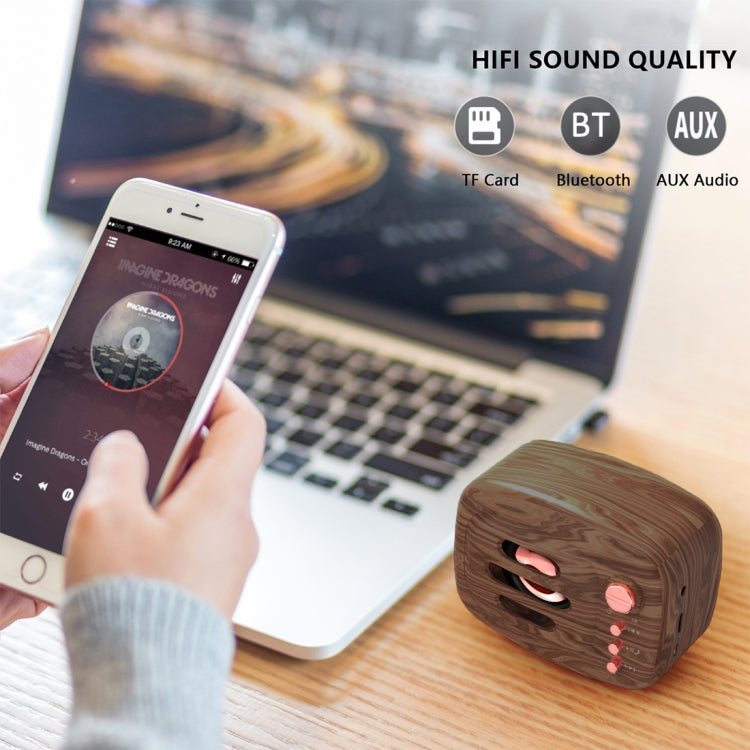 B11 Bluetooth 5.0 Retro Style Wireless Bluetooth Speaker, Supports Hands-free Calling & 32GB TF Card & 3.5mm Audio Jack(Black) - Desktop Speaker by buy2fix | Online Shopping UK | buy2fix