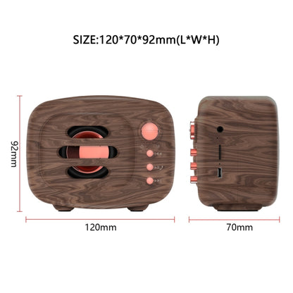 B11 Bluetooth 5.0 Retro Style Wireless Bluetooth Speaker, Supports Hands-free Calling & 32GB TF Card & 3.5mm Audio Jack (Wood) - Desktop Speaker by buy2fix | Online Shopping UK | buy2fix