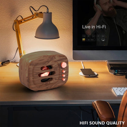B11 Bluetooth 5.0 Retro Style Wireless Bluetooth Speaker, Supports Hands-free Calling & 32GB TF Card & 3.5mm Audio Jack (Wood) - Desktop Speaker by buy2fix | Online Shopping UK | buy2fix