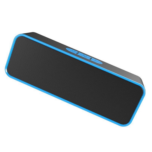 SC211 Portable Subwoofer Wireless Bluetooth Speaker Bluetooth 5.0, Support TF Card & U Disk & 3.5mm AUX (Blue) - Desktop Speaker by buy2fix | Online Shopping UK | buy2fix