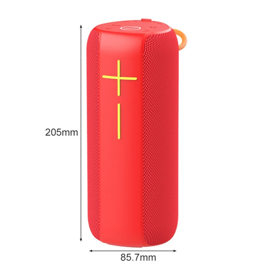 HOPESTAR P14 Pro Portable Outdoor Waterproof Wireless Bluetooth Speaker, Support Hands-free Call & U Disk & TF Card & 3.5mm AUX & FM (Red) - Desktop Speaker by HOPESTAR | Online Shopping UK | buy2fix