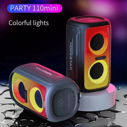 HOPESTAR Party 110 Mini Colorful Lights Wireless Bluetooth Speaker (Blue) - Desktop Speaker by HOPESTAR | Online Shopping UK | buy2fix