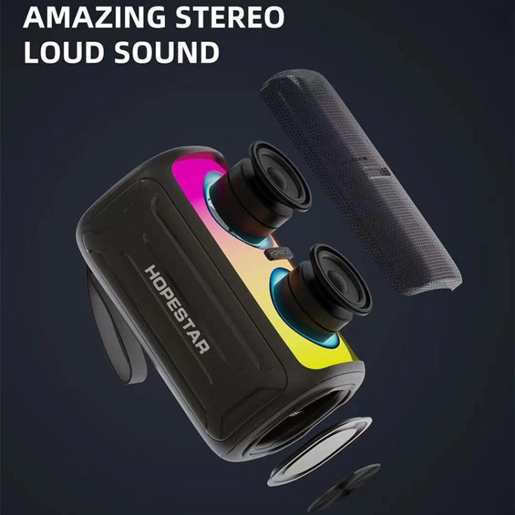 HOPESTAR Party 110 Mini Colorful Lights Wireless Bluetooth Speaker (Grey) - Desktop Speaker by HOPESTAR | Online Shopping UK | buy2fix