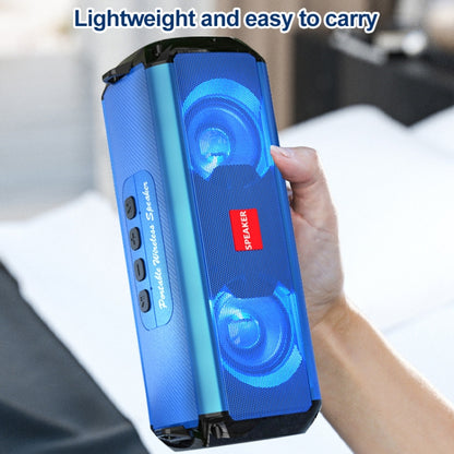 EBS-045 Wireless Stereo RGB Mini Portable Outdoor Music Subwoofer Stereo Speaker with Light (Blue) - Desktop Speaker by buy2fix | Online Shopping UK | buy2fix