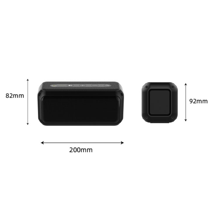 EBS-307 20W High-power Portable Subwoofer Waterproof Wireless Bluetooth Speaker(Black) - Waterproof Speaker by buy2fix | Online Shopping UK | buy2fix