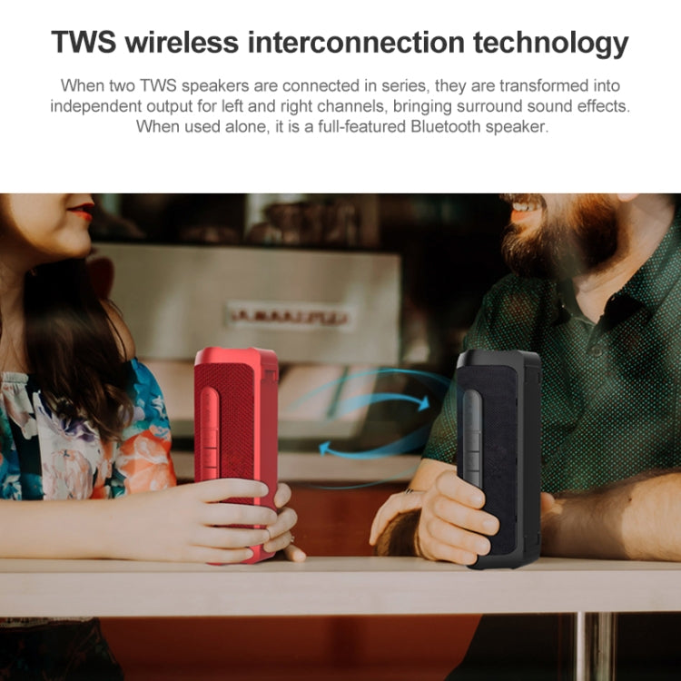 EBS-605 Outdoor Portable Fabric Waterproof Wireless Bluetooth Subwoofer Speaker(Red) - Waterproof Speaker by buy2fix | Online Shopping UK | buy2fix