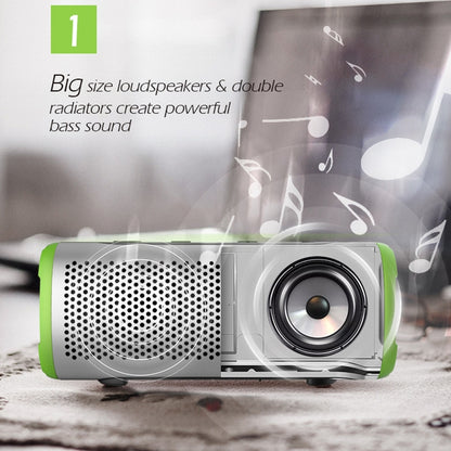 EBS-508 Portable Waterproof Outdoor Subwoofer Wireless Bluetooth Speaker (Green) - Waterproof Speaker by buy2fix | Online Shopping UK | buy2fix