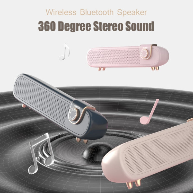 EWA L102 Classic Style Retro Bluetooth Wireless Speaker, Support TF/AUX(Pink) - Desktop Speaker by EWA | Online Shopping UK | buy2fix