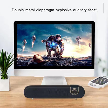 EWA L102 Classic Style Retro Bluetooth Wireless Speaker, Support TF/AUX(Black) - Desktop Speaker by EWA | Online Shopping UK | buy2fix