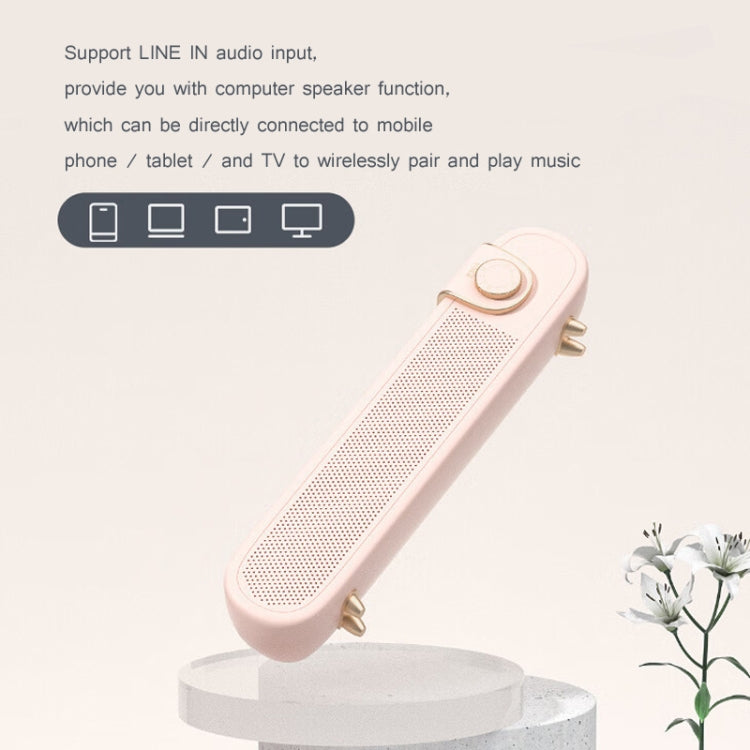 EWA L102 Classic Style Retro Bluetooth Wireless Speaker, Support TF/AUX(Pink) - Desktop Speaker by EWA | Online Shopping UK | buy2fix