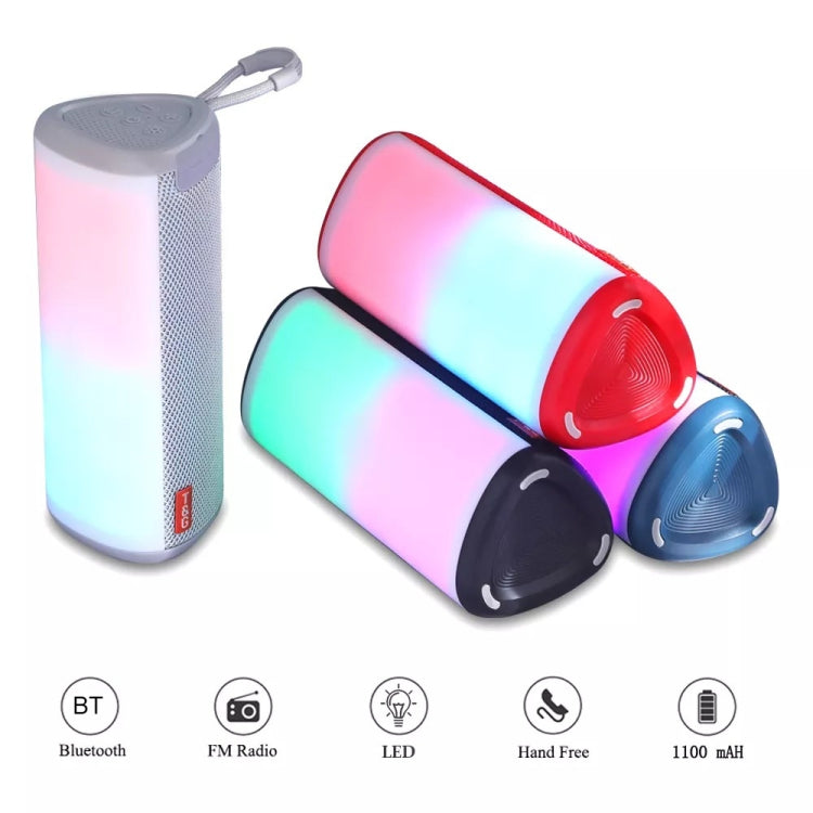 T&G TG357 Portable Wireless Bluetooth Speaker Outdoor Subwoofer with RGB Colorful Light & TWS(Black) - Desktop Speaker by T&G | Online Shopping UK | buy2fix