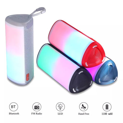T&G TG357 Portable Wireless Bluetooth Speaker Outdoor Subwoofer with RGB Colorful Light & TWS(Black) - Desktop Speaker by T&G | Online Shopping UK | buy2fix