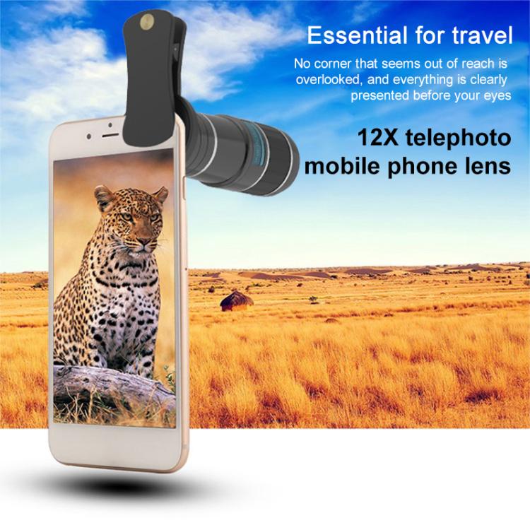 HAUTIK HK-002 5 in 1 180 Degree Fisheye Lens + 0.65X Macro &  Wide Lens + 12X Telephoto Lens + Star Line Lens Kits - Combination Lens by Hautik | Online Shopping UK | buy2fix