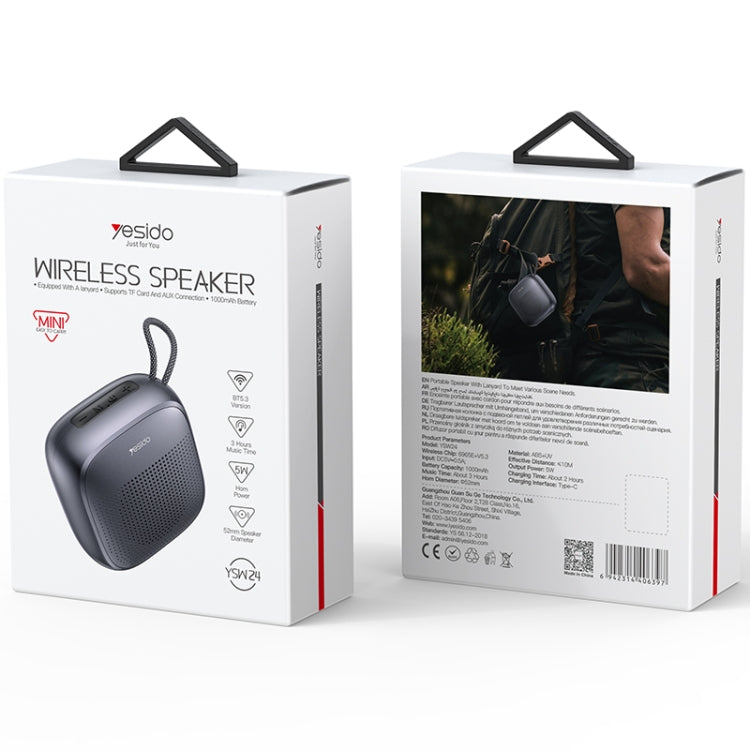 Yesido YSW24 5W mini Portable Outdoor Bluetooth Speaker - Desktop Speaker by Yesido | Online Shopping UK | buy2fix