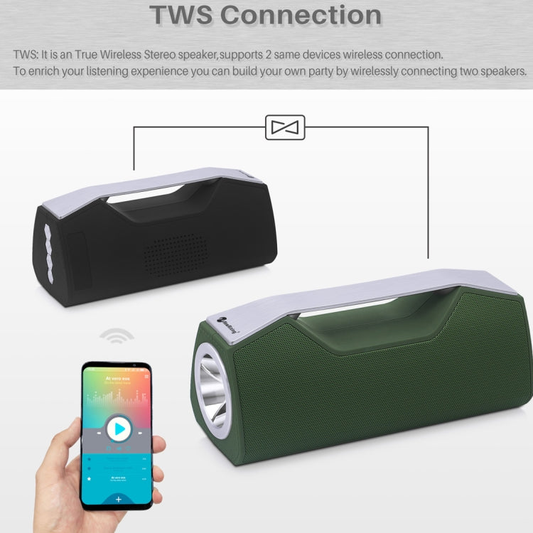 NewRixing NR-2028 Portable Lighting Wireless Bluetooth Stereo Speaker Support TWS Function Speaker (Blue) - Desktop Speaker by NewRixing | Online Shopping UK | buy2fix