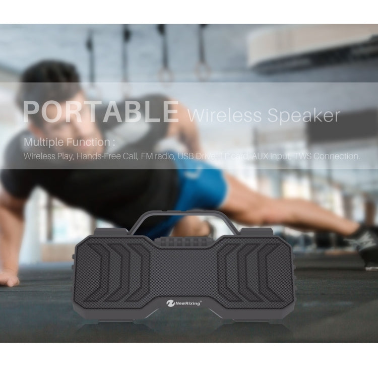 NewRixing NR-2029 Portable Wireless Bluetooth Stereo Speaker Support TWS Function Speaker(Grey) - Desktop Speaker by NewRixing | Online Shopping UK | buy2fix