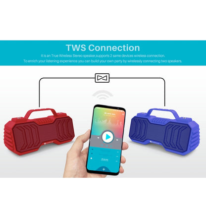 NewRixing NR-2029 Portable Wireless Bluetooth Stereo Speaker Support TWS Function Speaker(Grey) - Desktop Speaker by NewRixing | Online Shopping UK | buy2fix