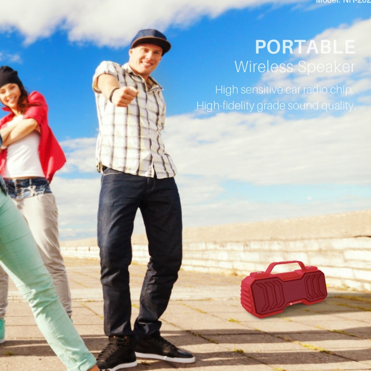 NewRixing NR-2029 Portable Wireless Bluetooth Stereo Speaker Support TWS Function Speaker(Red) - Desktop Speaker by NewRixing | Online Shopping UK | buy2fix