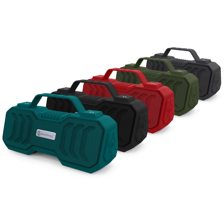 NewRixing NR-4500 Portable Wireless Bluetooth Stereo Speaker Support TWS / FM Function Speaker(Army Green) - Desktop Speaker by NewRixing | Online Shopping UK | buy2fix