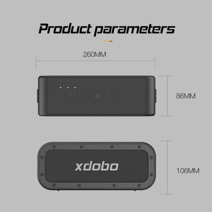 XDOBO 1983Plus IPX7 Waterproof Portable Outdoor Bluetooth Speaker Desktop Audio Subwoofer - Desktop Speaker by XDOBO | Online Shopping UK | buy2fix