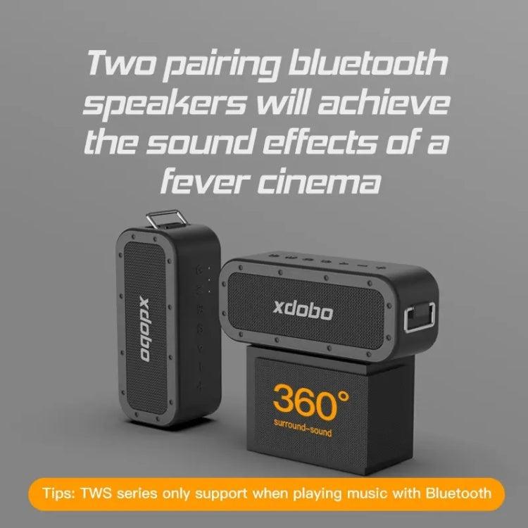 XDOBO 1983Plus IPX7 Waterproof Portable Outdoor Bluetooth Speaker Desktop Audio Subwoofer - Desktop Speaker by XDOBO | Online Shopping UK | buy2fix