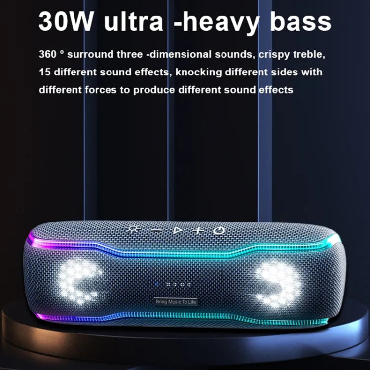 XDOBO BMTL BOSS IPX7 Waterproof Portable Wireless Bluetooth Speaker with RGB Colorful Light & TWS - Desktop Speaker by XDOBO | Online Shopping UK | buy2fix