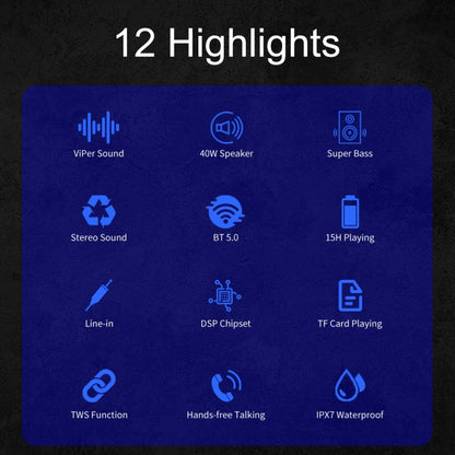 XDOBO Wake 1983 IPX7 Waterproof Portable Outdoor Wireless Bluetooth Speaker (Pink) - Desktop Speaker by XDOBO | Online Shopping UK | buy2fix