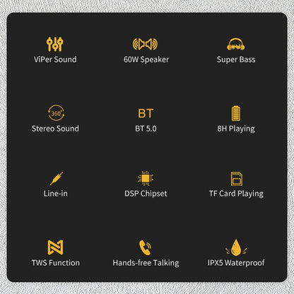 XDOBO X8 60W Wireless Bluetooth Speaker Outdoor Subwoofer Support TWS & TF Card (Red) - Desktop Speaker by XDOBO | Online Shopping UK | buy2fix