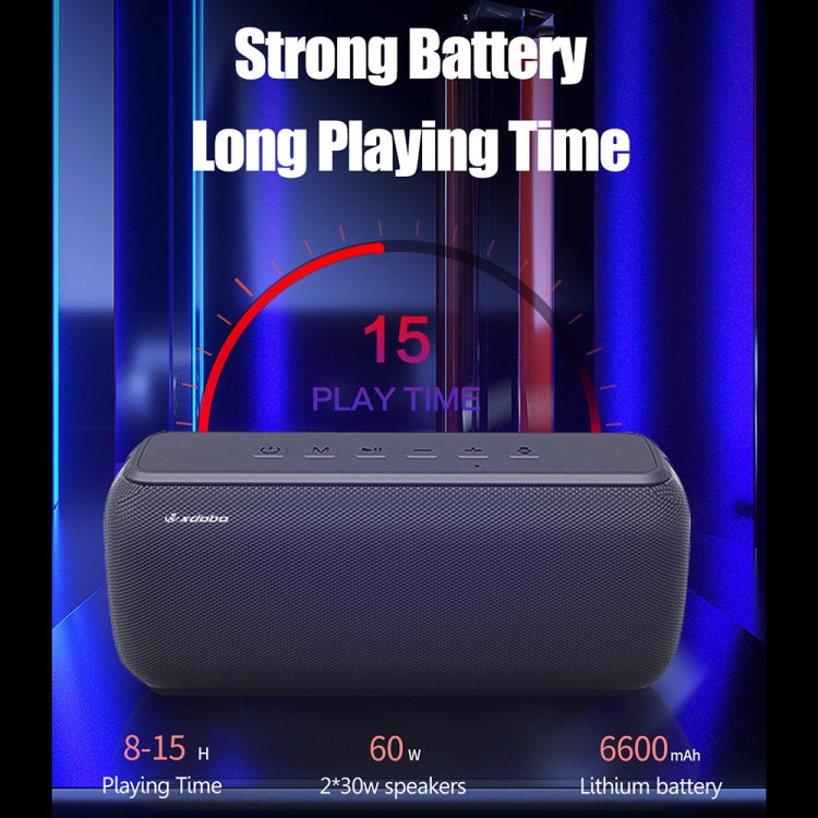 XDOBO X8 60W Wireless Bluetooth Speaker Outdoor Subwoofer Support TWS & TF Card (Red) - Desktop Speaker by XDOBO | Online Shopping UK | buy2fix