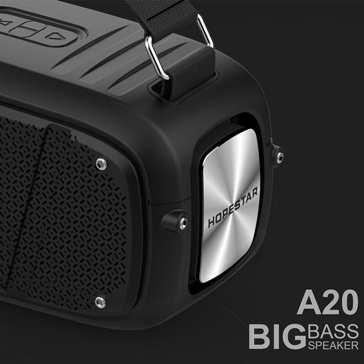 HOPESTAR A20 Pro TWS Portable Outdoor Waterproof Subwoofer Bluetooth Speaker with Microphone, Support Power Bank & Hands-free Call & U Disk & TF Card & 3.5mm AUX (Green) - Desktop Speaker by HOPESTAR | Online Shopping UK | buy2fix