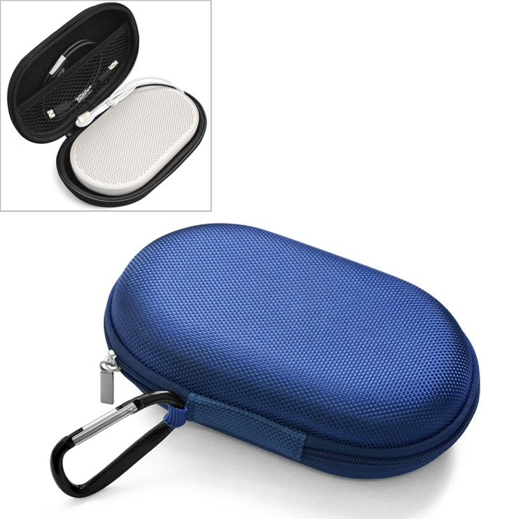 2 PCS For B&O BeoPlay P2 Portable Bluetooth Speaker Protective Bag with Carabiner(Blue) - Protective Case by buy2fix | Online Shopping UK | buy2fix