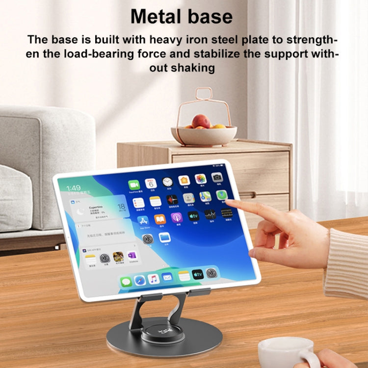 V269C 360 Degree Rotation Aluminum Alloy Desktop Phone Tablet Holder - Desktop Holder by buy2fix | Online Shopping UK | buy2fix