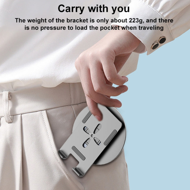 V269C 360 Degree Rotation Aluminum Alloy Desktop Phone Tablet Holder - Desktop Holder by buy2fix | Online Shopping UK | buy2fix