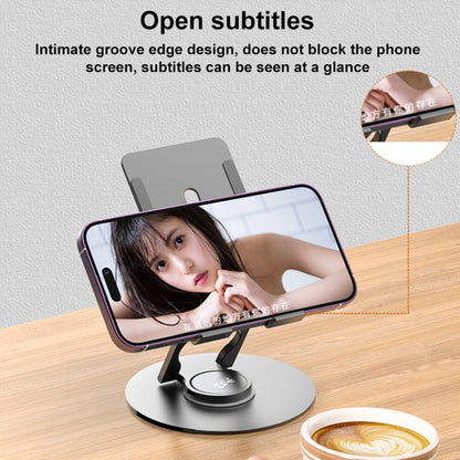 V269C 360 Degree Rotation Aluminum Alloy Desktop Phone Tablet Holder - Desktop Holder by buy2fix | Online Shopping UK | buy2fix